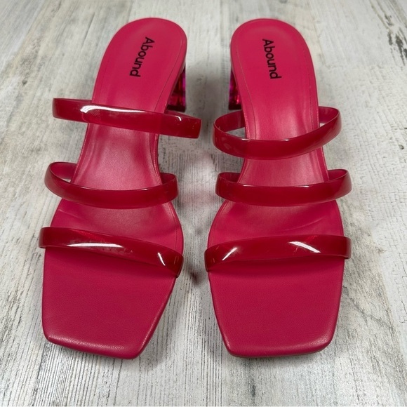 New ABOUND Nordstrom Ethan Strappy Slide Sandal In Pink Yarrow #515 - Picture 4 of 9
